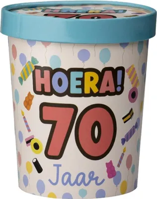 Zdjęcie produktu dla Paperdreams Kubek na cukierki ø12x14cm – 70 lat