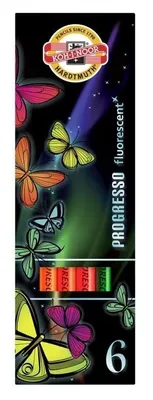 Immagine prodotto di Pastelli Progresso FLUORESCENTI - 6 colori