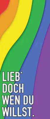 Produktbild von Hermann Schütz Aufkleber Lieb doch wen du willst 55x132mm