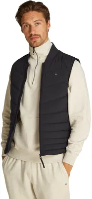 Produktbild von Tommy Hilfiger Herren Weste Mix Quilt Wasserabweisend, Schwarz (Black), XXXL