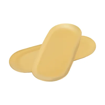 Produktbild von 2er Set Badezimmer Tablett Tabletts Gold Kleines Tablett Dekoratives Tablett