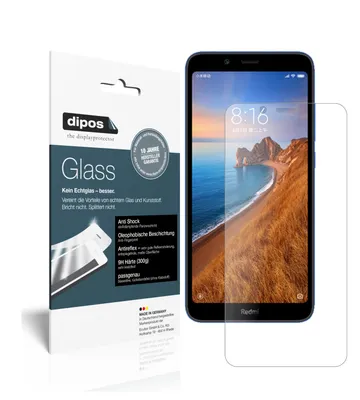 Produktbild von 2x Schutzfolie für Xiaomi Redmi 7A matt - Anti-Shock 9H Folie dipos Glass Kunststoffglas