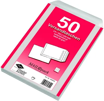 Produktbild von 500 (10x 50Stk) Mailpack® Versandtaschen DIN C5 weiß selbstklebend