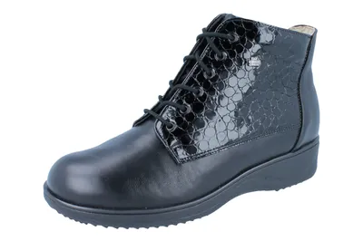 Produktbild von FINN COMFORT Flachau Damen Winterstiefel schwarz Glattleder - Größe: UK 4