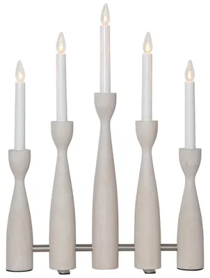 Produktbild von Star Trading 214-13, Leichte Dekorationsfigur, Weiß, IP20, Weiß, 5 Glühbirne(n), E10
