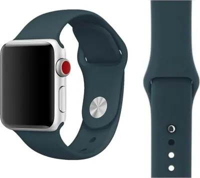 Produktbild von Original Apple Sport Armband M/L 42/44/45mm MQUX2ZM/A Dark Teal