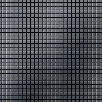 Produktbild von Mosaik Fliese massiv Metall Rohstahl gewalzt grau 1,6mm stark Glomesh-RS