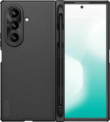 Immagine prodotto di Nillkin Super Frosted Shield Fold Custodia magnetica per Samsung Galaxy Z Fold 7 compatibile con Magsafe con spazio per S Pen - Nero