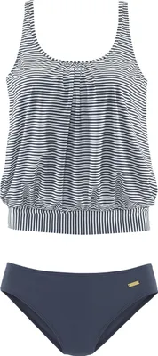 Produktbild von LASCANA Oversize-Tankini Mona marine-gestreift Größe 40