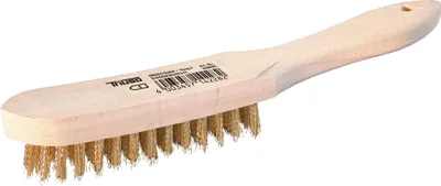 Produktbild von TRIUSO Handdrahtbürste 28 cm, 4-reihig, vermessingt - HDBM4