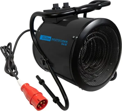 Produktbild von Güde GH 9 E, Elektrischer Raumheizlüfter, 1,6 m, Flur, Schwarz, Blau, Drehregler, 9000 W