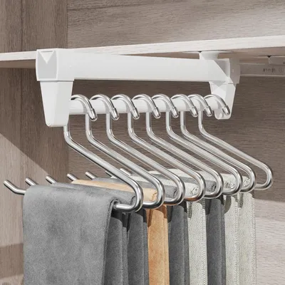 Productafbeelding van Uitschuifbaar kledingrek - Broekenkast - 25-61 cm - Ruimtebesparend - Kasten en opslagruimtes(61cm)