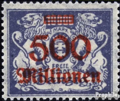 Produktbild von Briefmarken Danzig 1923 Mi 176 Gefälligkeitsentwertung gestempelt Aushilfsausgabe