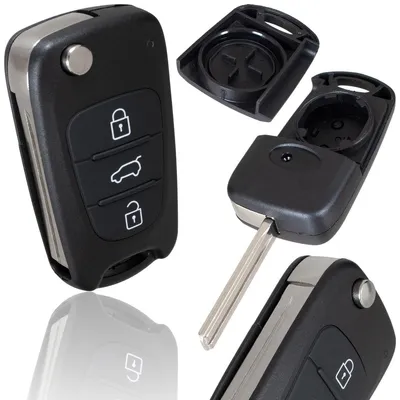 Produktbild von Schlüssel Gehäuse + Rohling Cover für Hyundai i10 i20 i30 ix20 ix35
