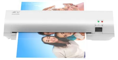 Produktbild von Laminiergerät A4 9 Zoll, Heiß & Kalt Laminiermaschine mit Anti-Stau ABS System, 2 Min Aufheizung, 280 mm/min für Büro & Schule-Einzelspieler