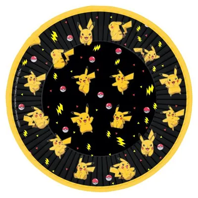 Produktbild von 8 kleine Teller Pokemon Pikachu