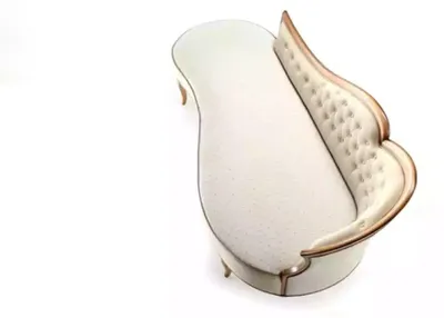 Immagine prodotto di Chaise longue Chesterfield Arredo classico di design Rivestimento in tessuto
