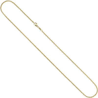 Produktbild von 1,5mm Erbskette Kette Collier 333 Gold Gelbgold Goldkette 40 cm Uni