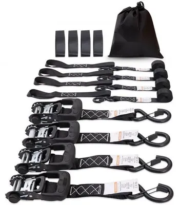 Produktbild von Spanngurte - Ratsche, 4er-Pack, 5208 lbs, 1,6" x 8', Fracht-robust