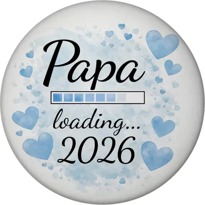 Produktbild von Papa loading... 2026 Magnet für werdende Väter