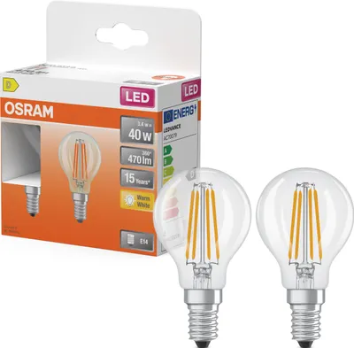 Image de Ampoule Led Sphère E14 éclairage Chaleureux Et économe - Ledvance Gp