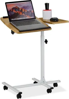 Produktbild von Höhenverstellbarer Laptoptisch mit Rollen