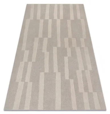 Image de Tapis en laine TEXTURA 488.17.LA110 OSTA - Géométrique structurel gris / beige beige 240x340 cm