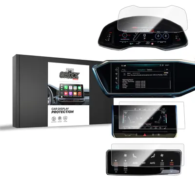 Produktbild von Keramische Autodisplayfolie 4in1 für Audi A6 C8 4w1 (2018-...), Grizz Protector
