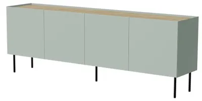 Produktbild von Cama FELLINI 400131, Eiche, Olive, Mitteldichte Faserplatte (MDF), Einfarbig, Modern, Rechteckig, Partikelbord