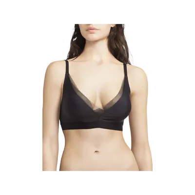 Produktbild von CHANTELLE vorgeformter Damen-BH ohne Bügel, Dreieck im Rohschnitt, Artikel 12B2, Fra L - Eur L - Ita L - Uk L - Usa L, Poliestere 84%,Elasthan 16%