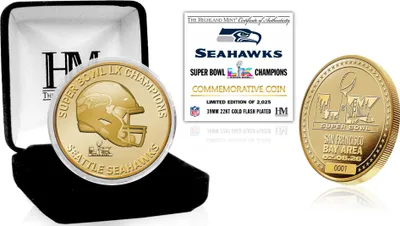 Produktbild von Seattle Seahawks Super Bowl XL Champions Coin Münze gold
