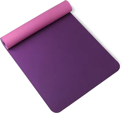 Immagine prodotto di Tappetino per yoga - Tappetino per fitness - Tappetino per esercizi - Ideale per l'allenamento a casa - Imbottitura extra spessa - 183 cm x 60 cm - Rosa-lilla