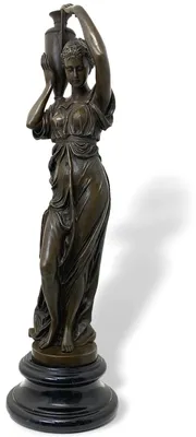 Produktbild von Bronzeskulptur Frau nach Carrier-Belleuse Replikat Retro Design Dekoration