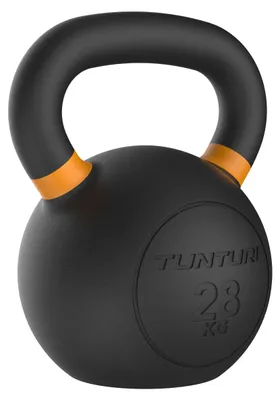 Immagine prodotto di Tunturi Platinum kettlebell in ghisa - 28 kg - Inclusa app fitness gratuita