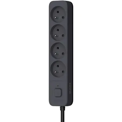 Obrázok produktu pre Viacnásobná zásuvka - QUARX - 4 zásuvky - S 3 portami USB, 1,5 m kábel