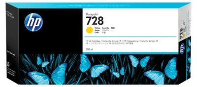 Produktbild von HP 728 - 300 ml - Gelb - original - DesignJet - Tintenpatrone - für DesignJet T730, T830