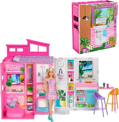 Zdjęcie produktu dla Lalka Barbie Getaway House i zestaw do zabawy