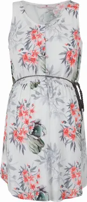 Image de Bellybutton Tunique d'allaitement grise avec motif à fleurs