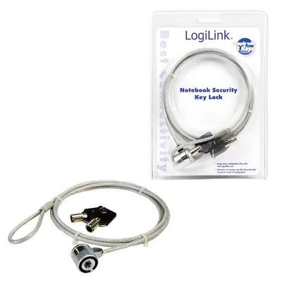 Produktbild von LogiLink Sicherheitskabelschloss - 1.5 m