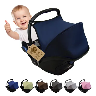 Produktbild von BAMBINIWELT Sonnenverdeck, UV50+, für Maxi-Cosi CABRIOFIX, Sonnendach, Babyschale, Autositz, Maxi Cosi, marine + GRATIS Gurtpolster
