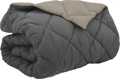 Produktbild von vidaXL Winterbettdecke 200 x 240 cm 450 g/m² Hellgrau und Anthrazit