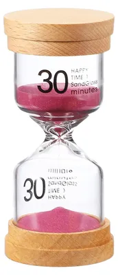 Produktbild von Sanduhren Set - 30 Minuten Zeitmesser - Für Lernen Spiel Timing Klassenzimmer und Zuhause - 1 Set Rosa