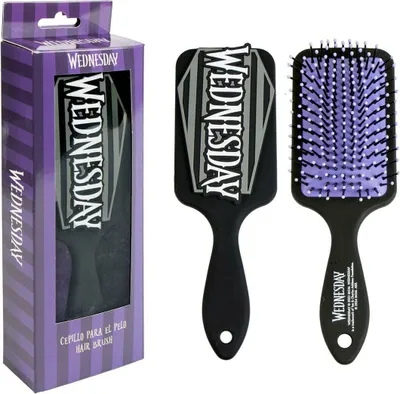 Produktbild von Wednesday Schwarze 3D-Haarbürste Schwarz Unisize Disney
