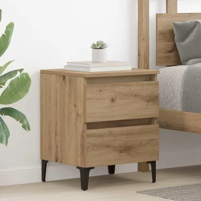 Productafbeelding van vidaXL Nachtkastje Artisan-Eik, 40 x 35 x 50 cm, houtvezel