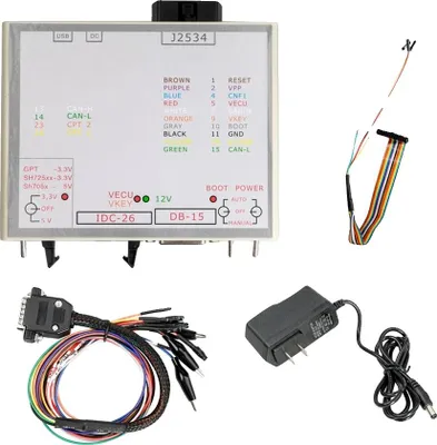Zdjęcie produktu dla Narzędzie ECU, wielofunkcyjny programator, kompatybilność z KTAG i SM2 PRO, kompletny zestaw