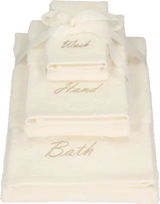 Produktbild von Betz 3 tlg. Handtücher Set WASH/HAND/BATH 1 Handtuch 1 Gästetuch 1 Liegetuch 100 % Baumwolle