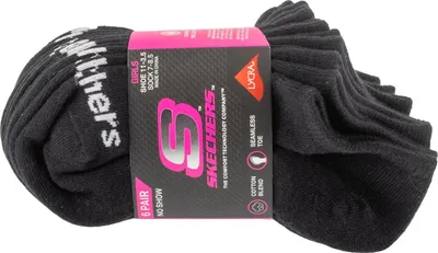 Produktbild von Skechers 6pk Girls Baumwolle Ns Socks S117880-BLK