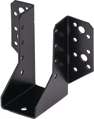 Produktbild von Balkenschuh Typ A 45/110 2mm ETA-08/0171 STA verzinkt,schwarz kunststoffbesch.