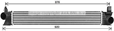 Produktbild von PRASCO FT4482 Ladeluftkühler LLK für FIAT Ducato Kastenwagen (250, 290) Turbo Intercooler