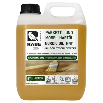 Produktbild von RABE Fussbodenöl 10Liter. Parkettöl Nordic Oil High Solid Möbelöl Holzbodenöl Natur Hartöl Holzöl